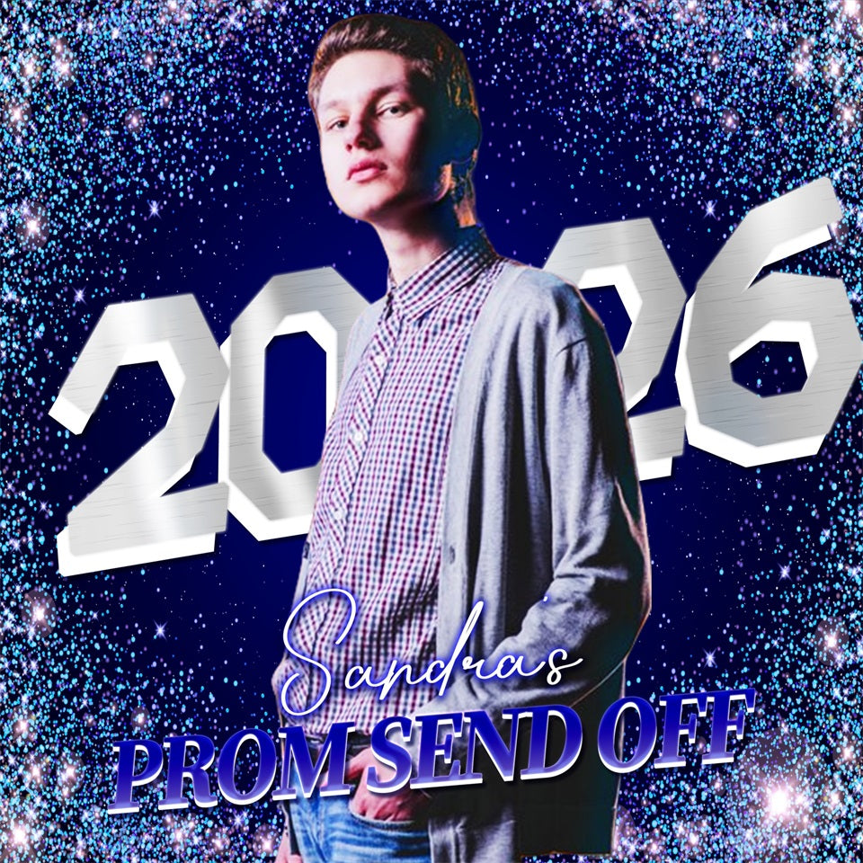 Prom Photo Backdrop Sparkle Celebration Personalized Party Graduation Backdrop LXX5-218