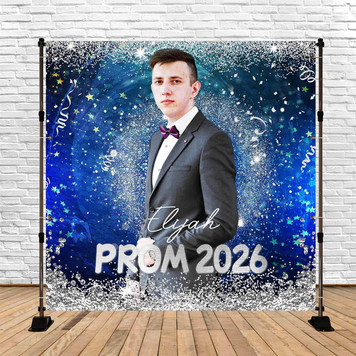 Prom Backdrop Ideas Midnight Sparkle Personalized Party Graduation Backdrop LXX5-234