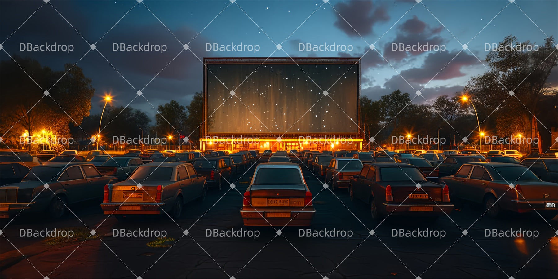 Theater Stage Backdrop Drive in Theater Dance Stage Backdrop LXX510-T27