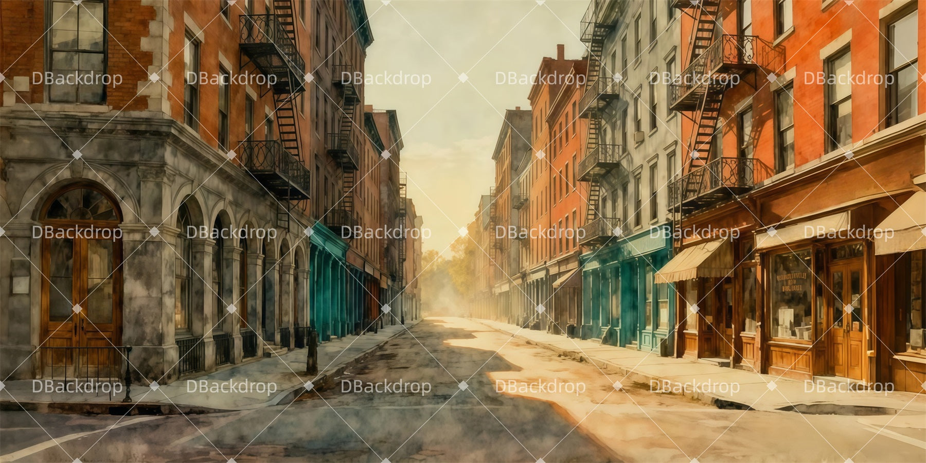 Stage Backdrop Urban Retro Scene Backdrops For Theater LXX511-T24