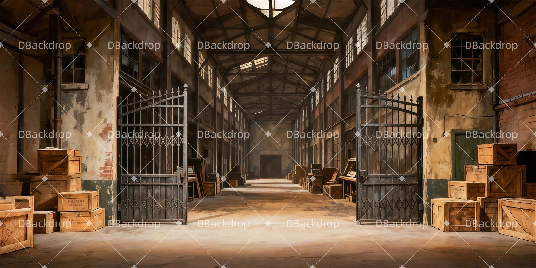 Stage Backdrop Industrial Printing Yard Theater Backdrops For Sale LXX511-T27