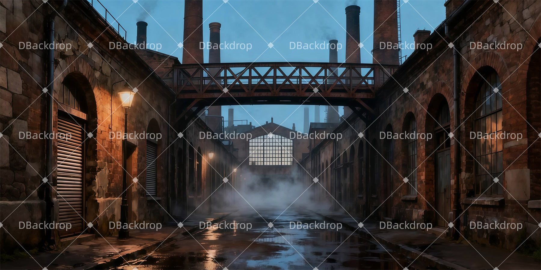 Movie Theater Backdrop Workhouse Courtyard Large Stage Backdrops LXX511-T53