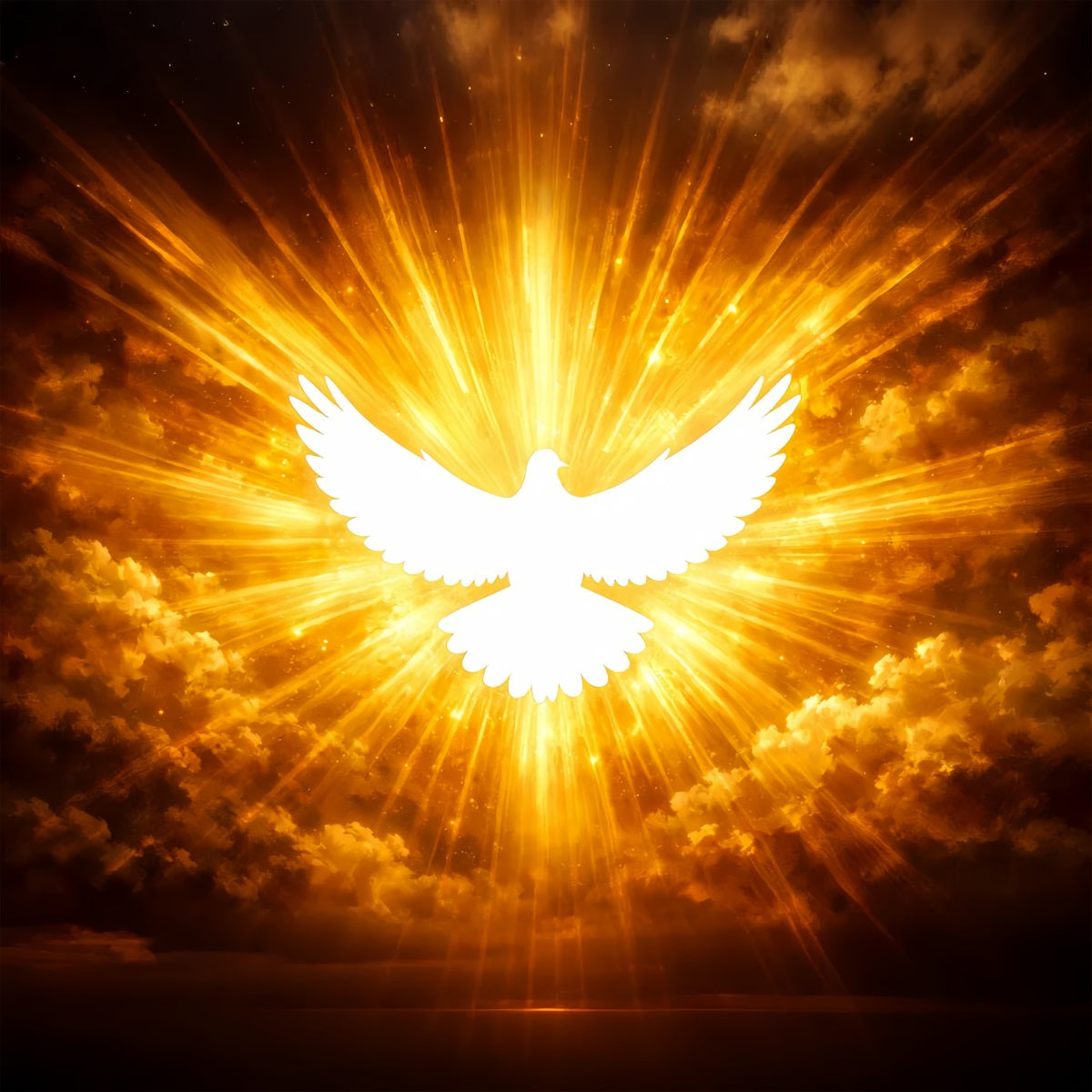 Church Easter Photo Backdrop Radiant Songbirds Resurrection Light Easter Backdrops LXX512-105