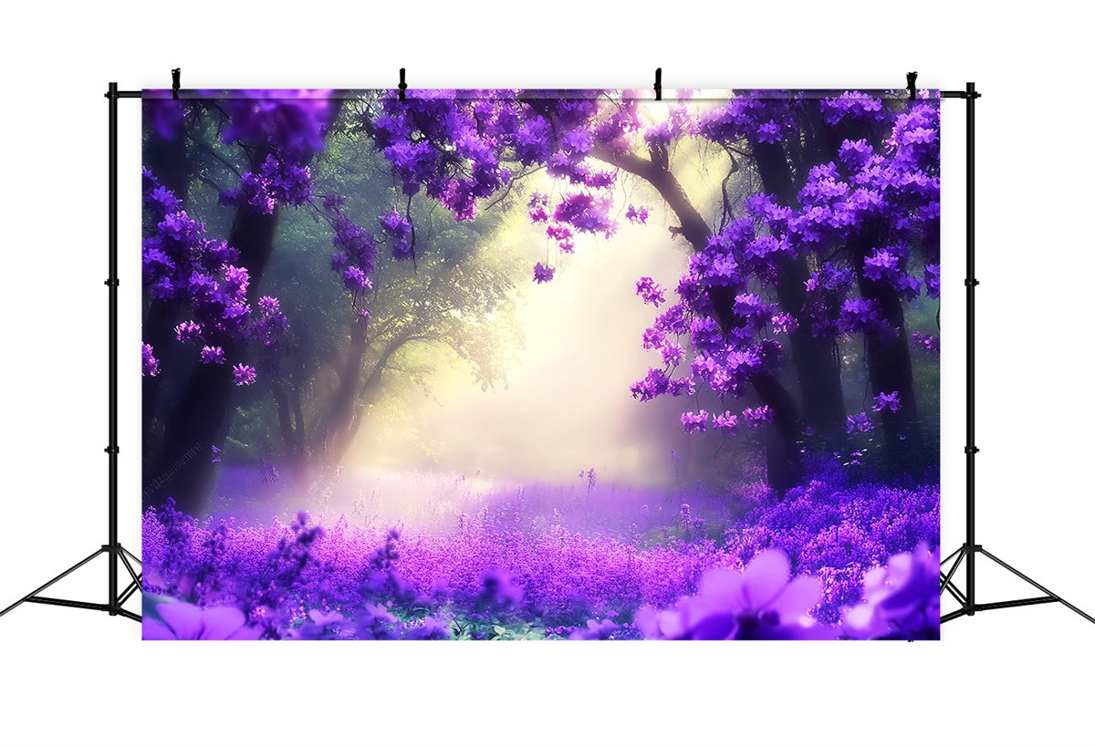 Forest Backdrop Photography Mystic Violet Dream Backdrop LXX57-106