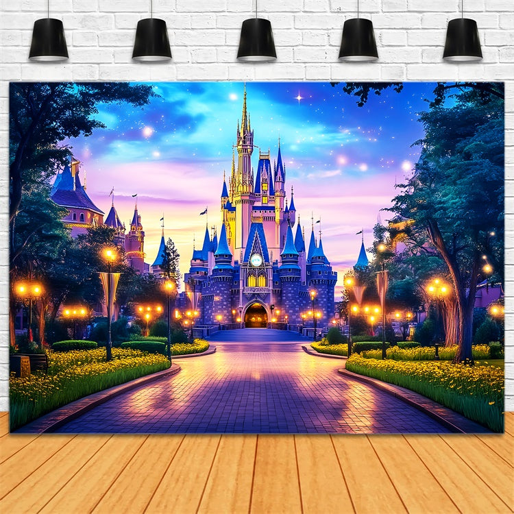 Fairy Forest Backdrop Twilight Dream Palace Backdrop LXX57-116