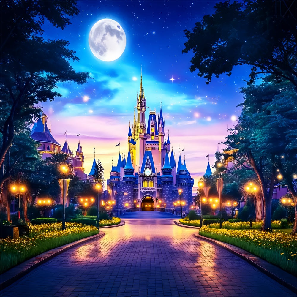 Fairy Forest Backdrop Twilight Dream Palace Backdrop LXX57-116