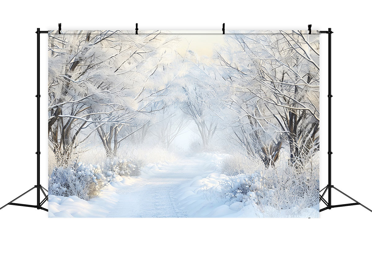 Winter Forest Backdrop Frozen Dreams Trail Backdrop LXX57-120