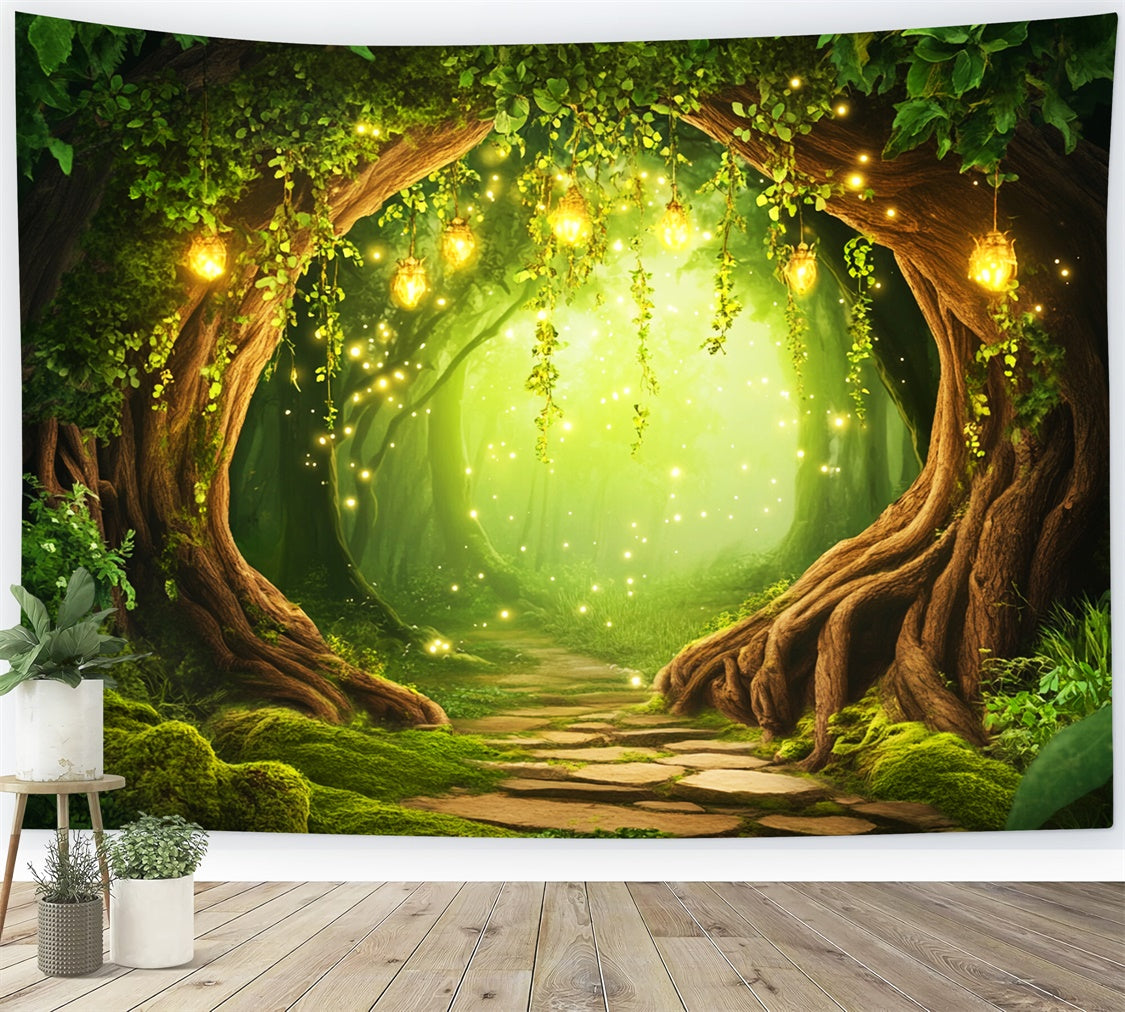 Enchanted Forest Backdrops Firefly Magic Arch Backdrop LXX57-138