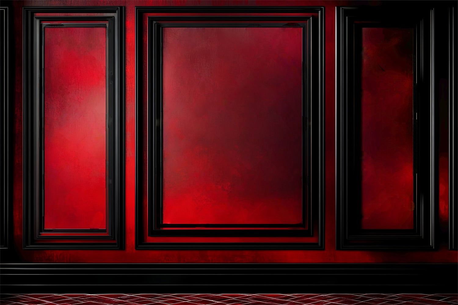 Victorian Photo Backdrop Crimson Vintage Wall Backdrop LXX57-224