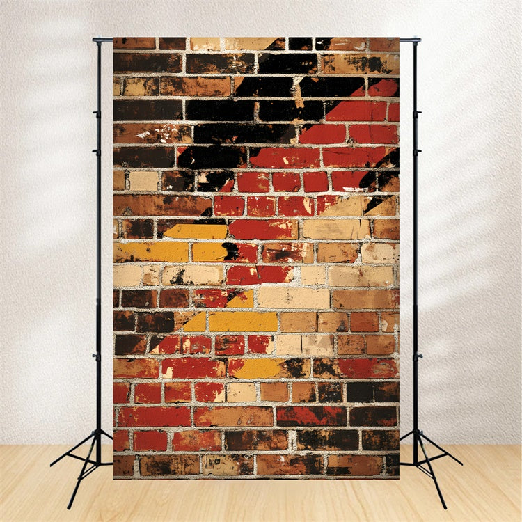 Portrait Backdrop Graffiti Brick Wall Grunge Backdrop LXX57-264