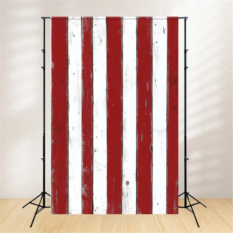 Wood Backdrops Rustic Patriot Stripe Backdrop LXX57-297
