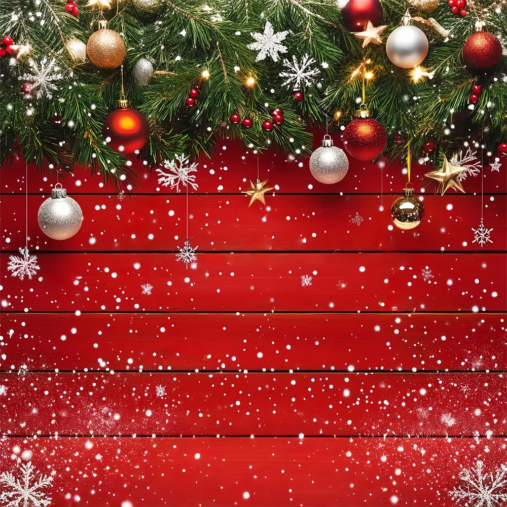Wood Backdrop Sparkle Plank Christmas Backdrop LXX57-300