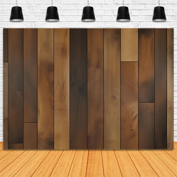 Wooden Photo Backdrop Warm Grain Timber Backdrop LXX57-304