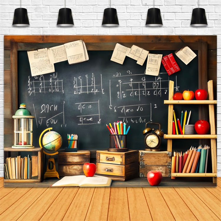 Chalkboard Backdrop Retro Classroom Study Vibe Backdrop LXX57-31