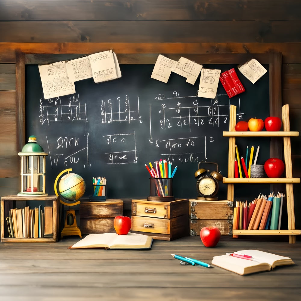 Chalkboard Backdrop Retro Classroom Study Vibe Backdrop LXX57-31