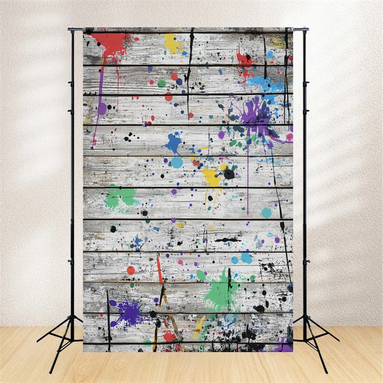 Wood Backdrops Urban Art Plank Wall Backdrop LXX57-311