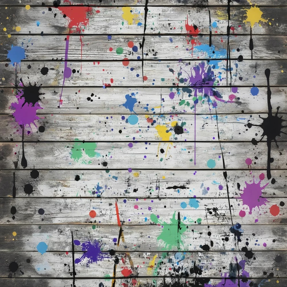 Wood Backdrops Urban Art Plank Wall Backdrop LXX57-311