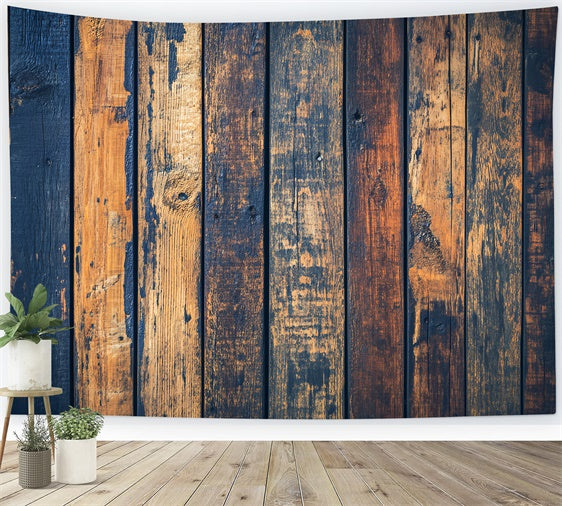 Wood Photography Backdrop Faded Indigo Grain Backdrop LXX57-316