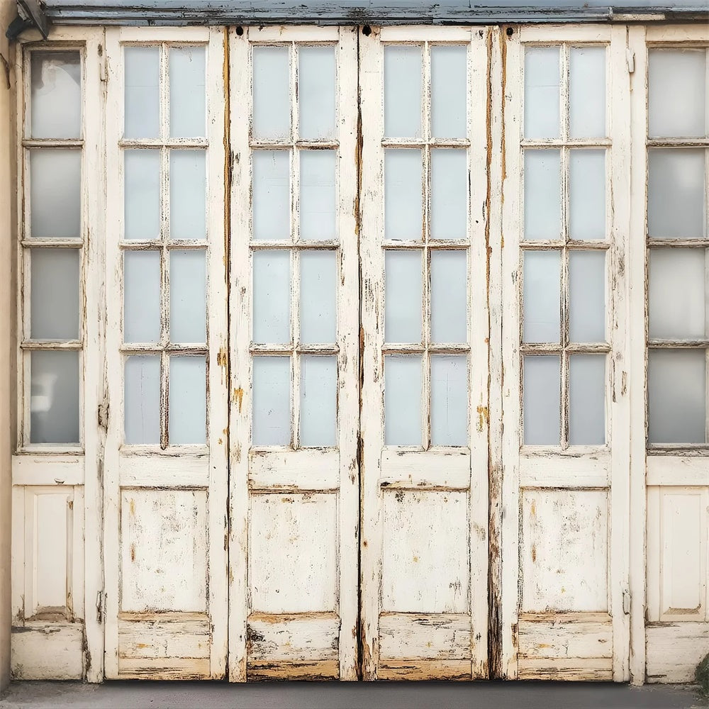 Wood Backdrop Weathered Vintage Door Backdrop LXX57-318