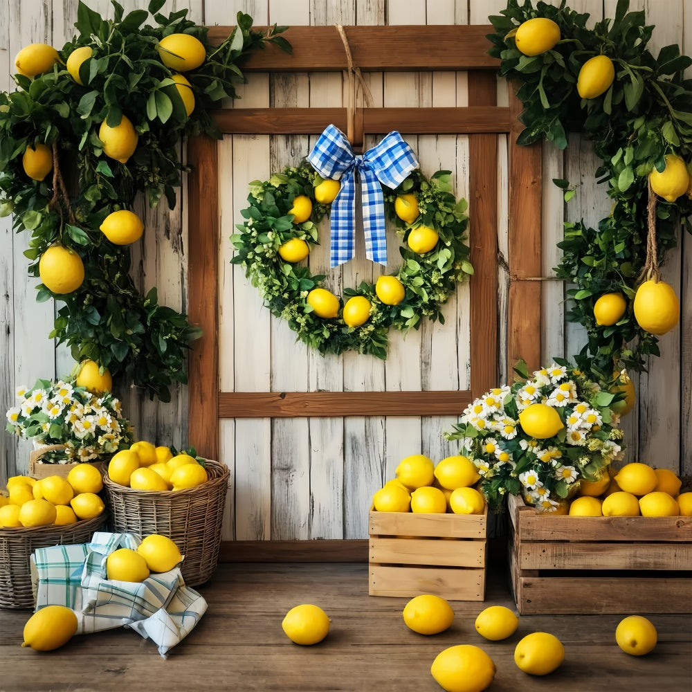 Barn Door Backdrops Daisy Lemon Harvest Backdrop LXX57-385