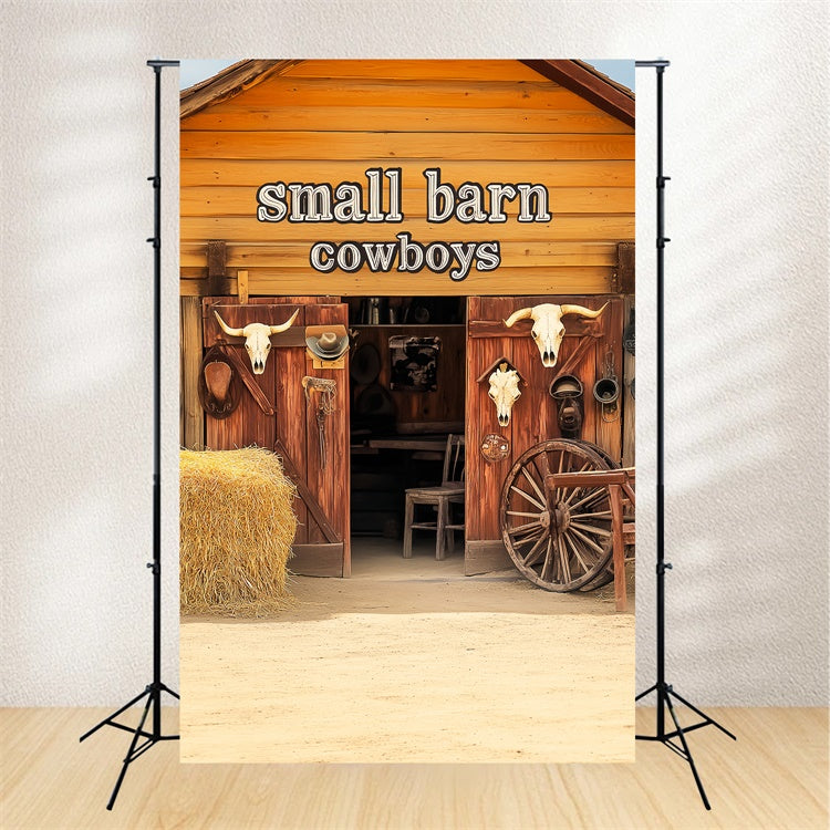 Barn Backdrop Wild West Cowboy Entrance Backdrop LXX57-386