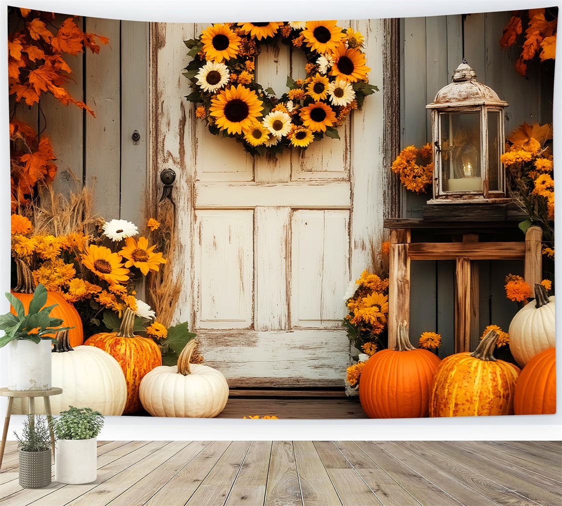 Barn Photo Backdrop Sunflower Harvest Farm Backdrop LXX57-414