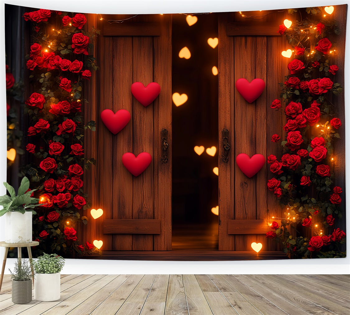 Barn Backdrops Romantic Rose Valentines Day Backdrop LXX57-415