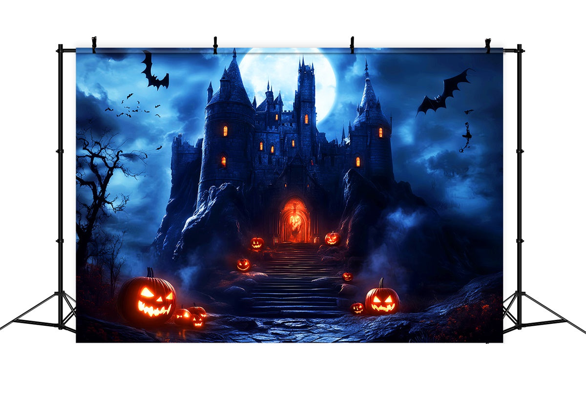 Scary Halloween Backdrop Phantom Castle Entrance Backdrop LXX57-75