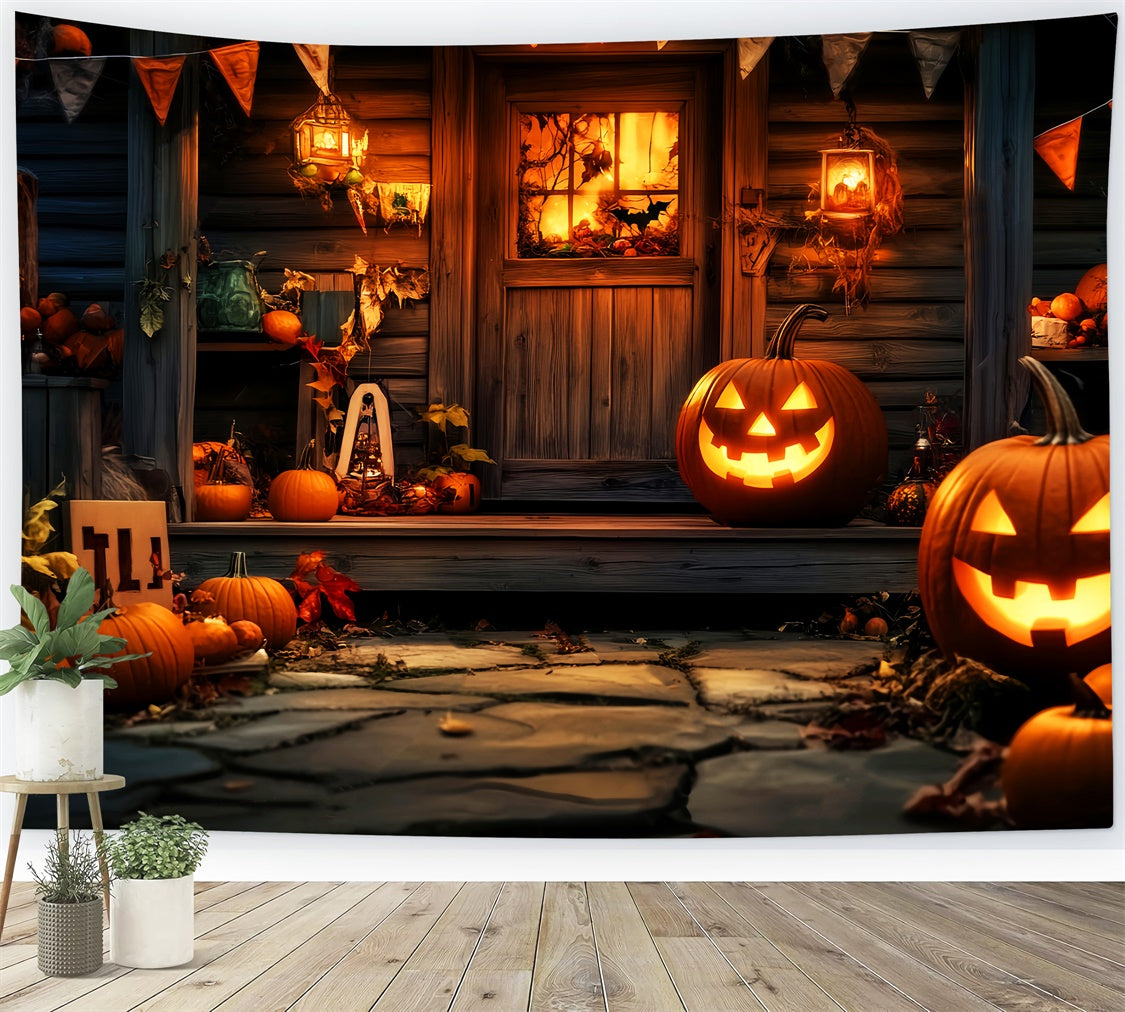 Halloween Picture Backdrop Harvest Haunt Doorway Backdrop LXX57-78