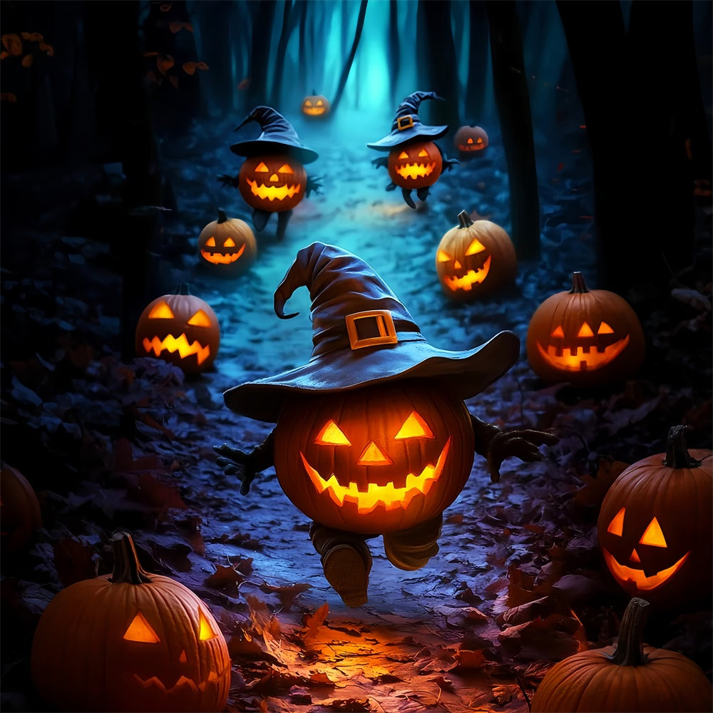 Halloween Picture Backdrop Pumpkin Mischief Parade Backdrop LXX57-97