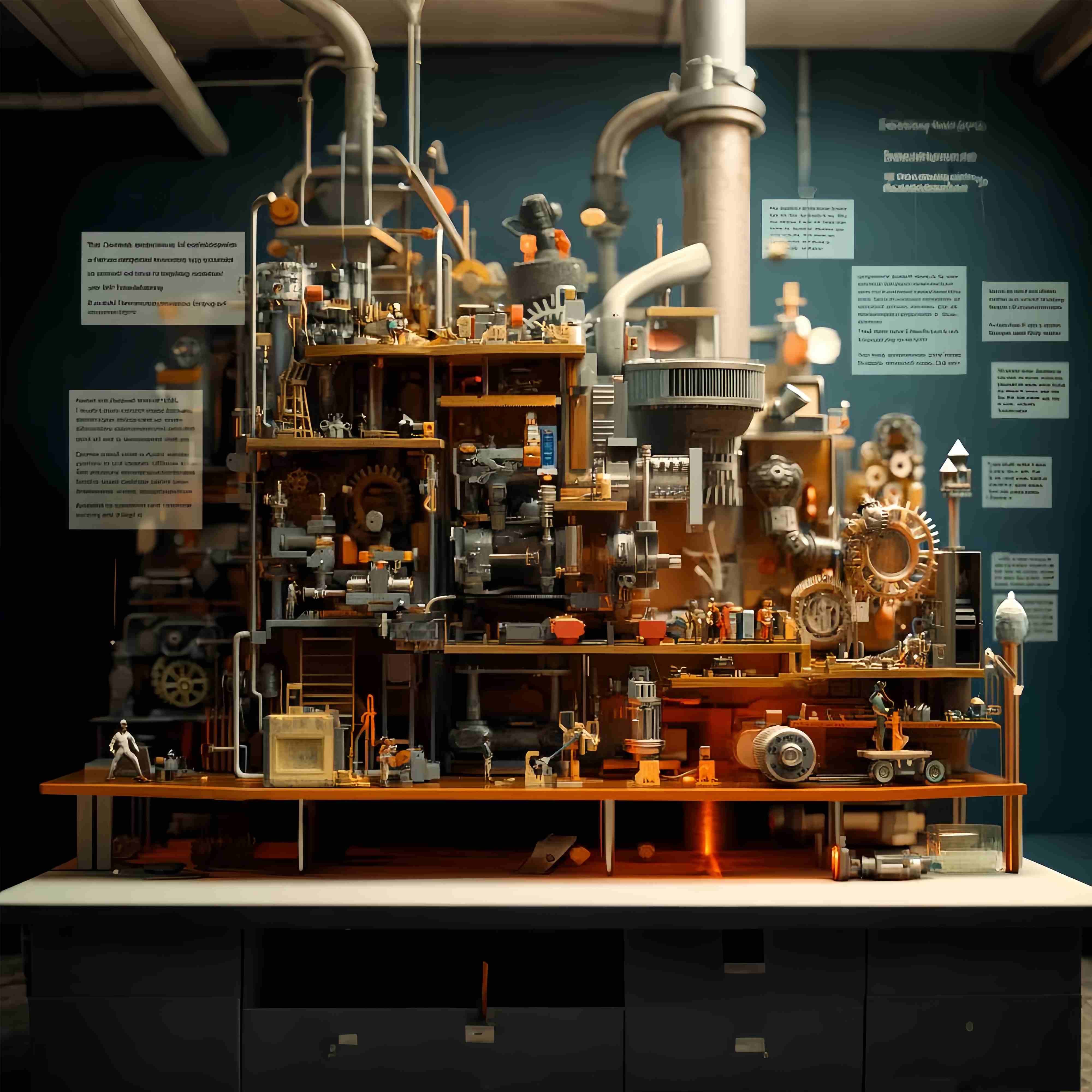 Back To School Backdrop Ideas Mechanical Factory Model Gears Engineering Backdrop LXX58-134