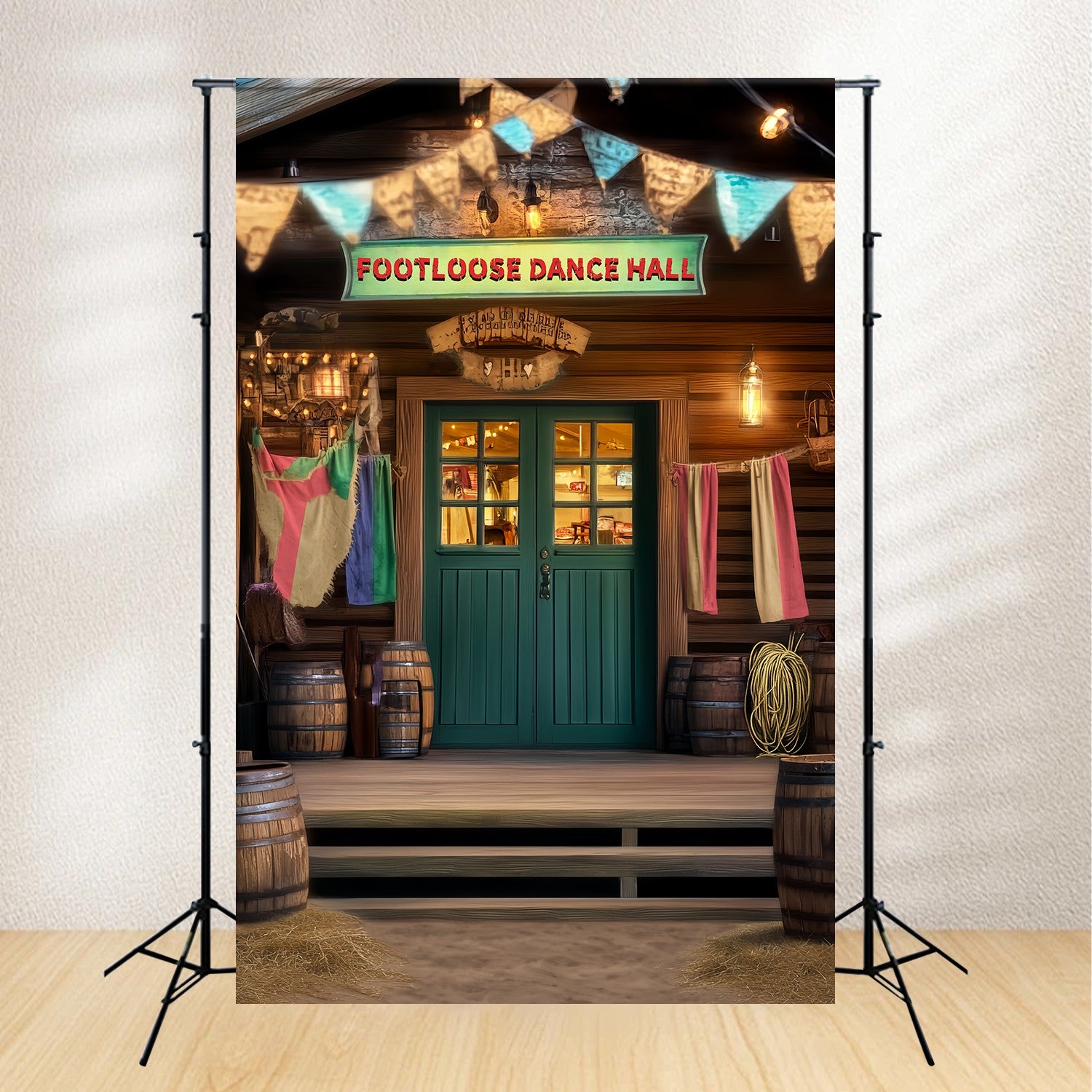 Fall Backdrops for Photography Western Dance Hall Entrance Western Backdrop LXX58-189