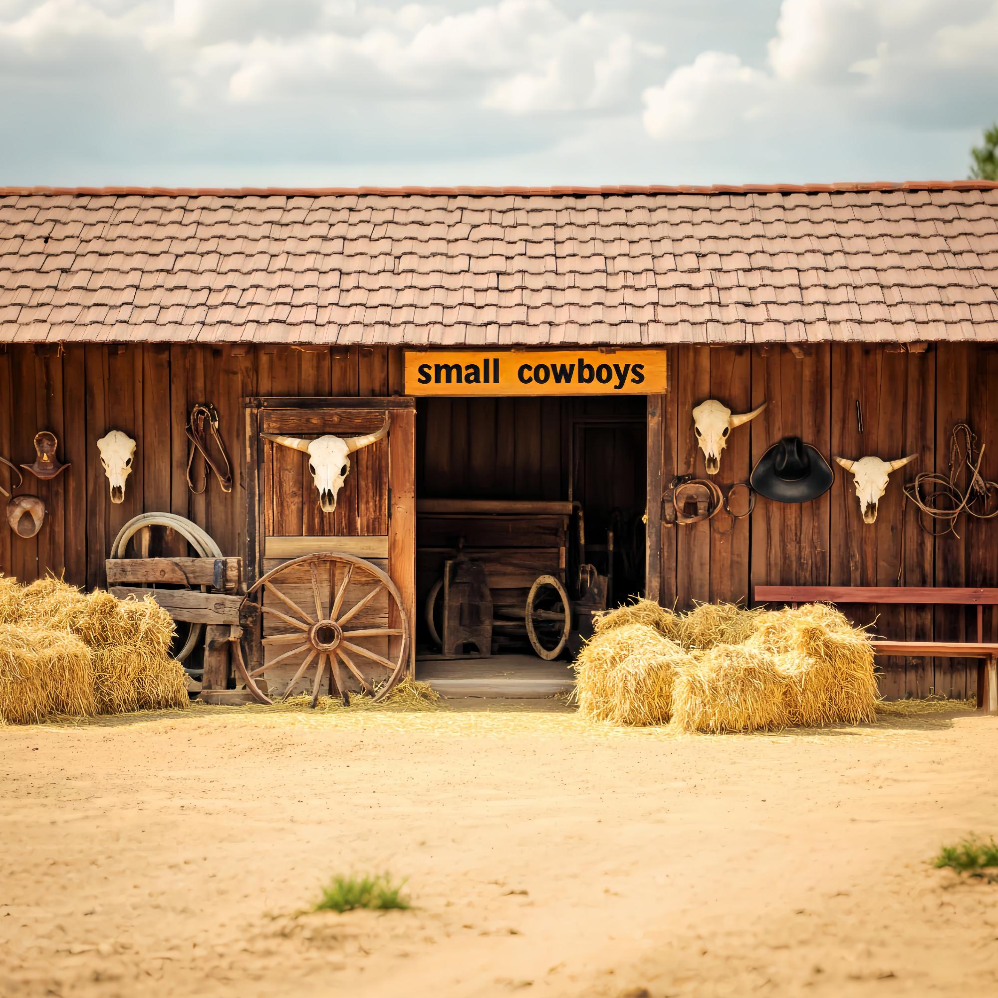 Fall Backdrops for Photography Rustic Barn Hay Bales Cowboy Backdrop LXX58-195