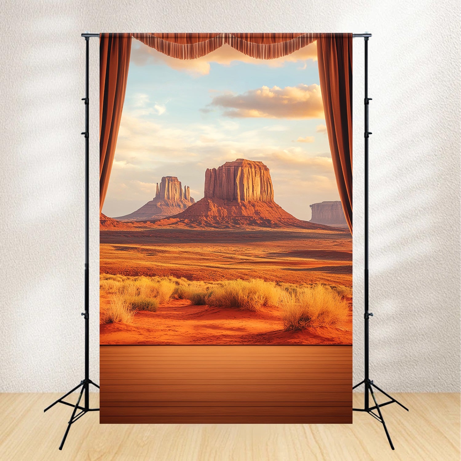 Fall Photo Backdrops Desert Plateau Sunset View Western Backdrop LXX58-208