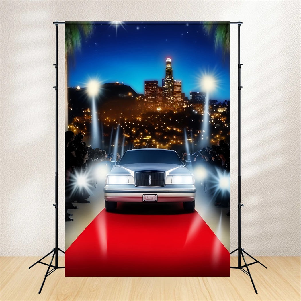 Hollywood Backdrop Luxury Arrival City Lights Red Carpet Backdrops LXX58-314