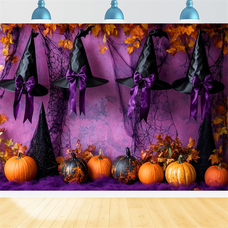 Halloween Wall Backdrop Enchanted Witch Ribbon Backdrop LXX58-41