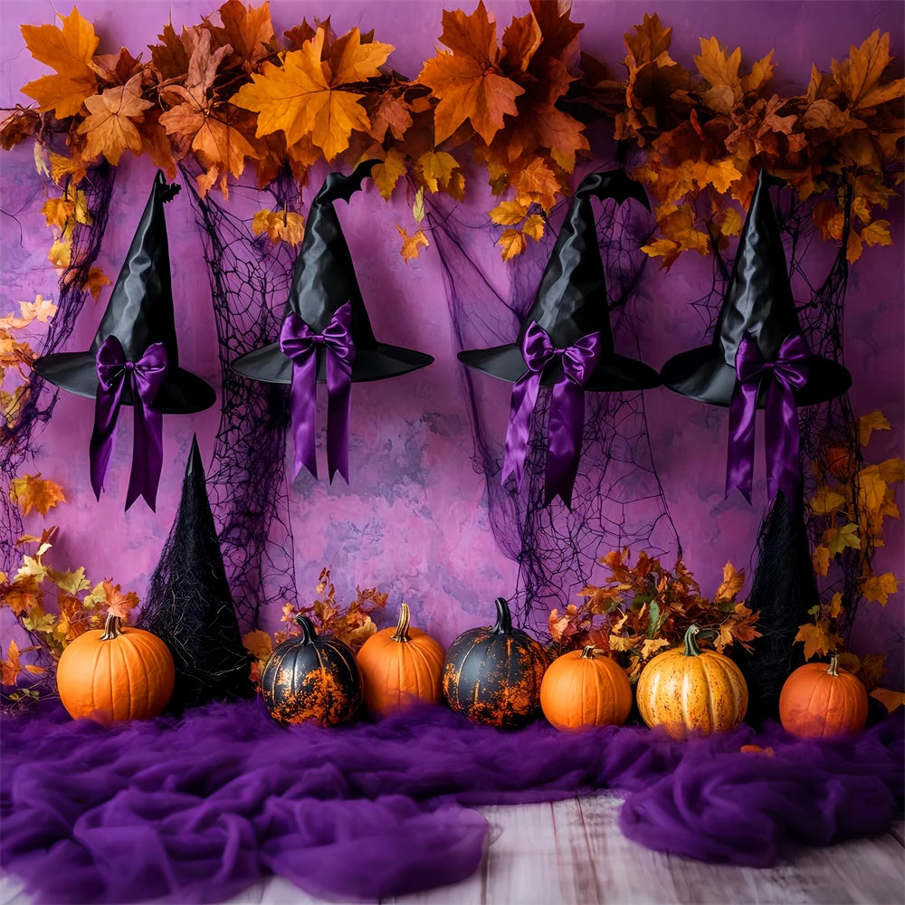 Halloween Wall Backdrop Enchanted Witch Ribbon Backdrop LXX58-41