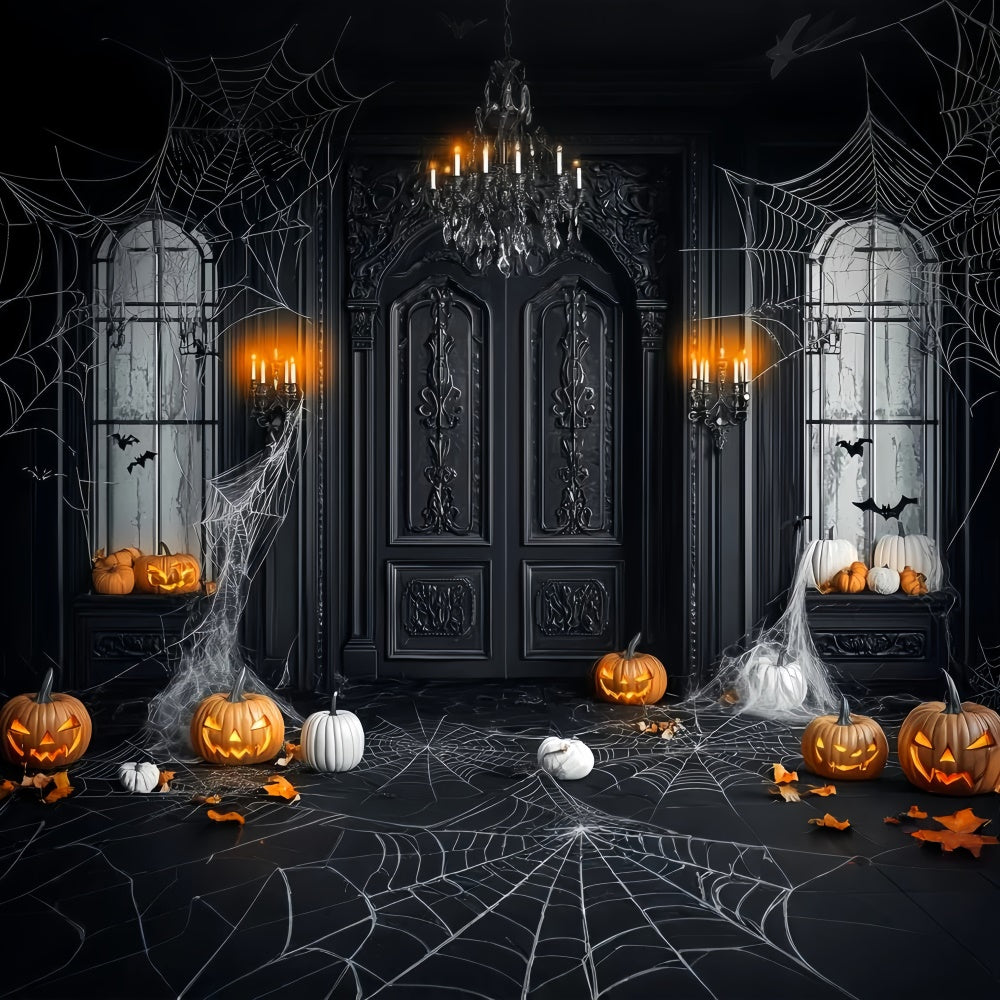 Halloween Photo Backdrops Gothic Mansion Entry Backdrop LXX58-42