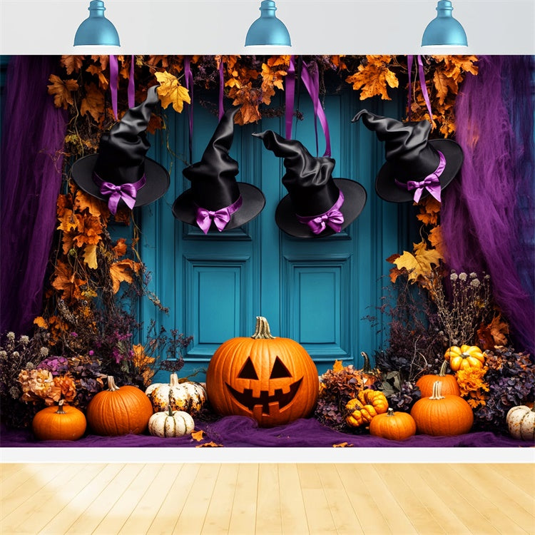 Halloween Backdrops Witch Hat Doorway Magic Backdrop LXX58-50