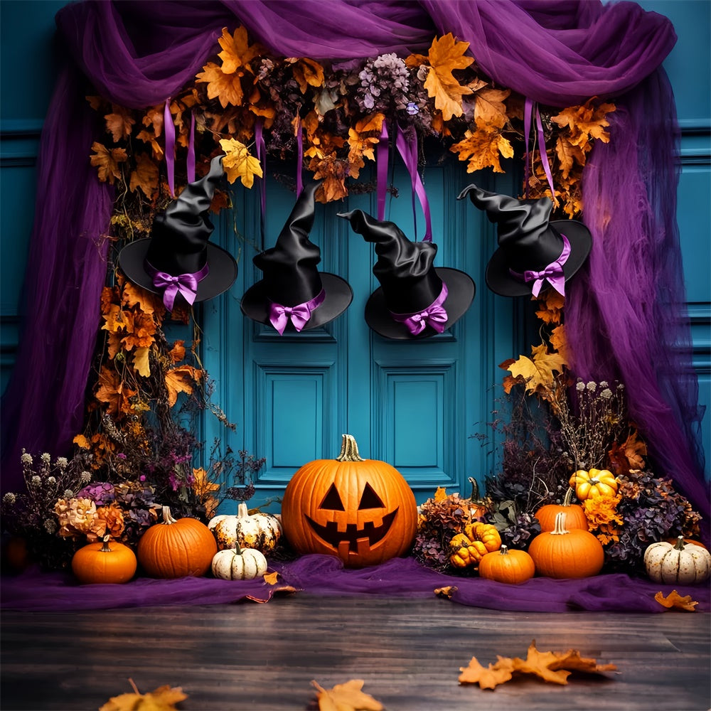 Halloween Backdrops Witch Hat Doorway Magic Backdrop LXX58-50
