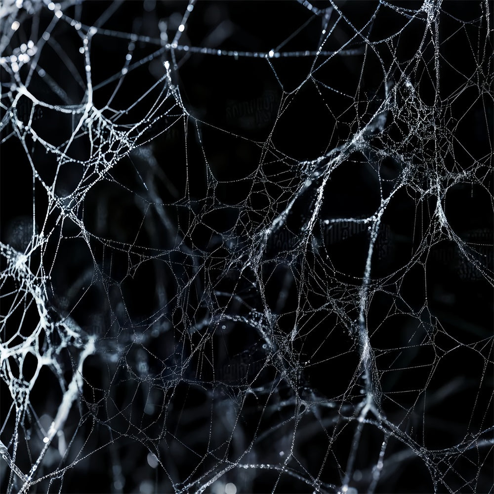 Halloween Backdrop Midnight Spider Web Net Backdrop LXX58-9