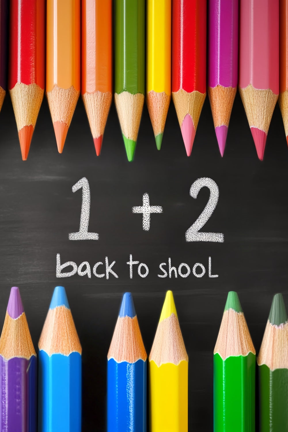 School Backdrop Color Pencil Blackboard Math Back To School Backdrop Ideas LXX59-217