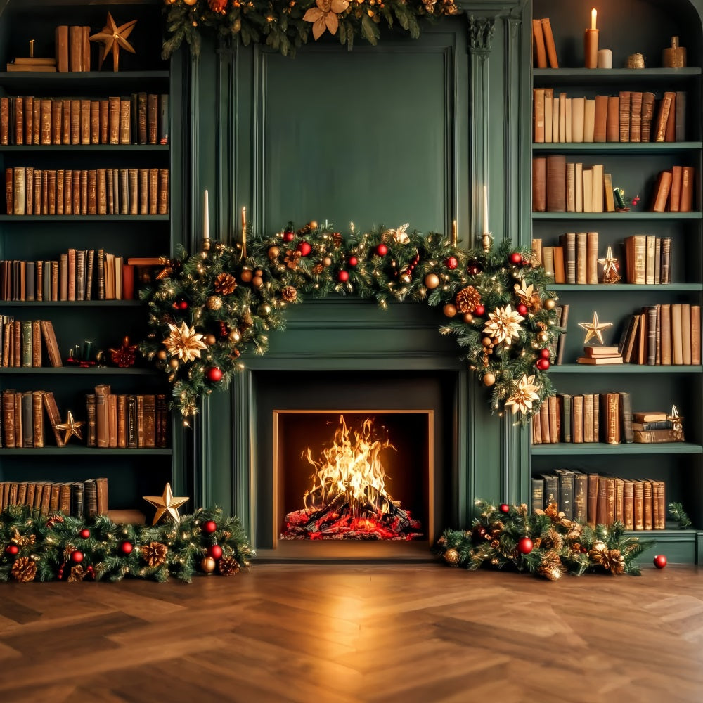 Back To School Backdrops Fireplace Library Books Back To School Photo Backdrop LXX59-225