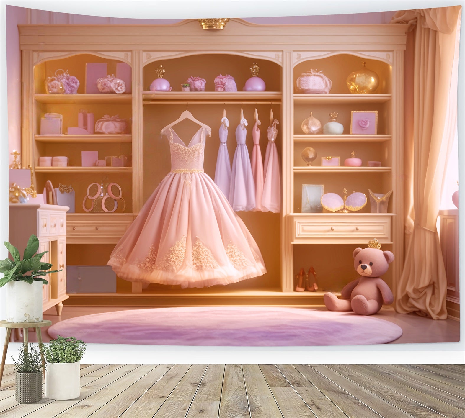 Dance Backdrop Backdrop Royal Wardrobe Pink Elegance Dance Backdrop LXX59-25