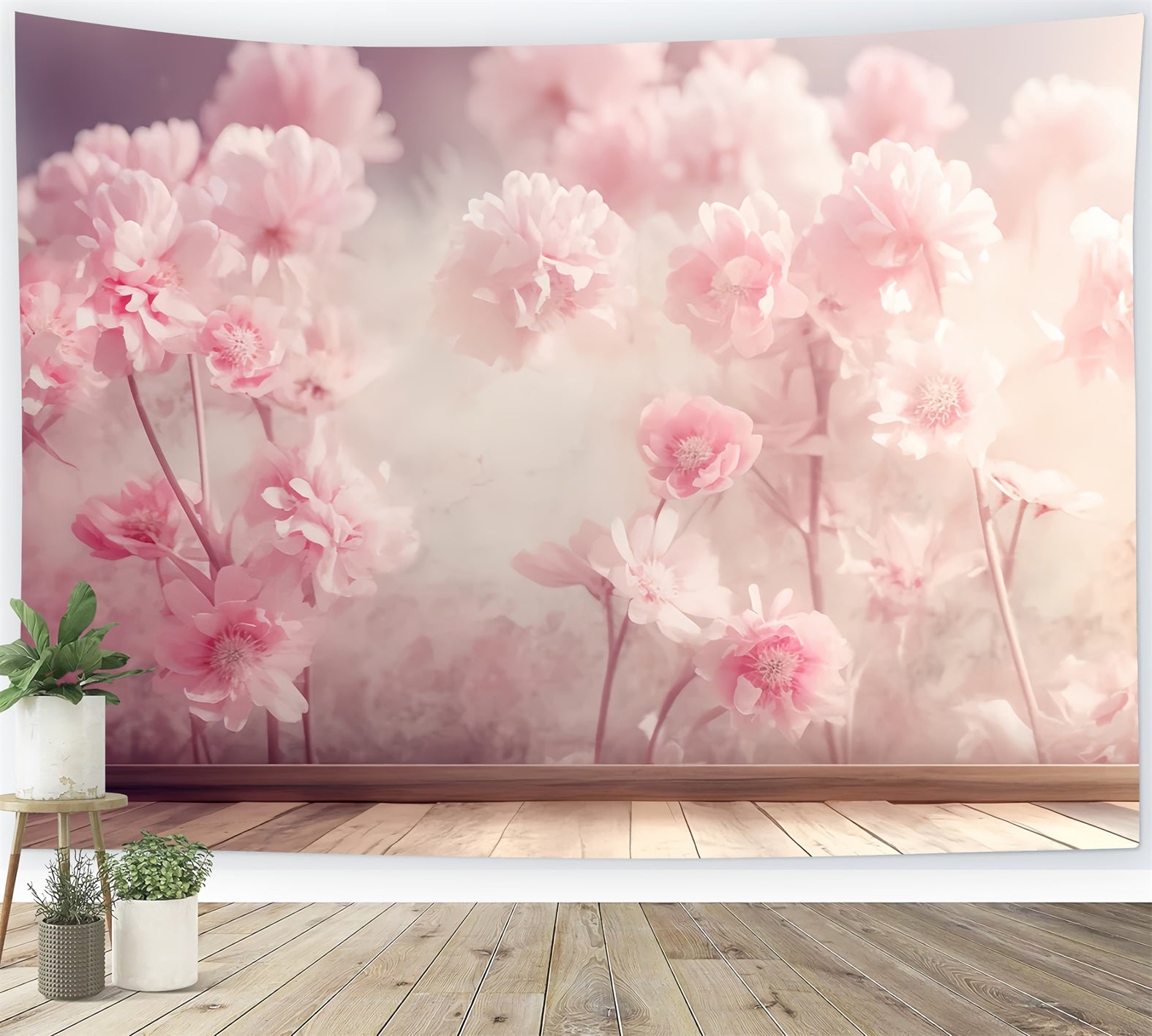 Abstract Backdrop Blush Cherry Blossom Bloom Photography Dance Backdrop LXX59-27