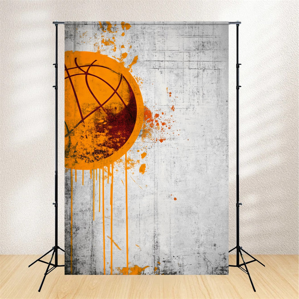 Sports Backdrop Graffiti Style Basketball Art Basketball Photo Backdrop LXX59-322