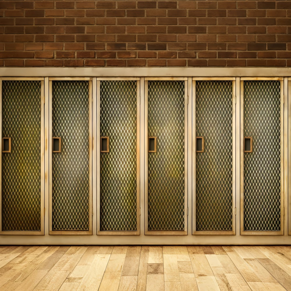 Sports Backdrop Golden Mesh Locker Doors Sports Backdrops LXX59-345