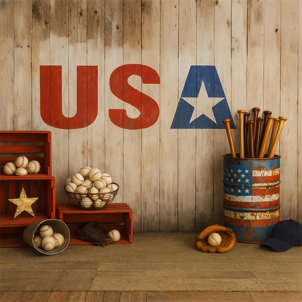 Baseball Backdrop Baseball USA Vintage Setup Sports Backdrops LXX59-348