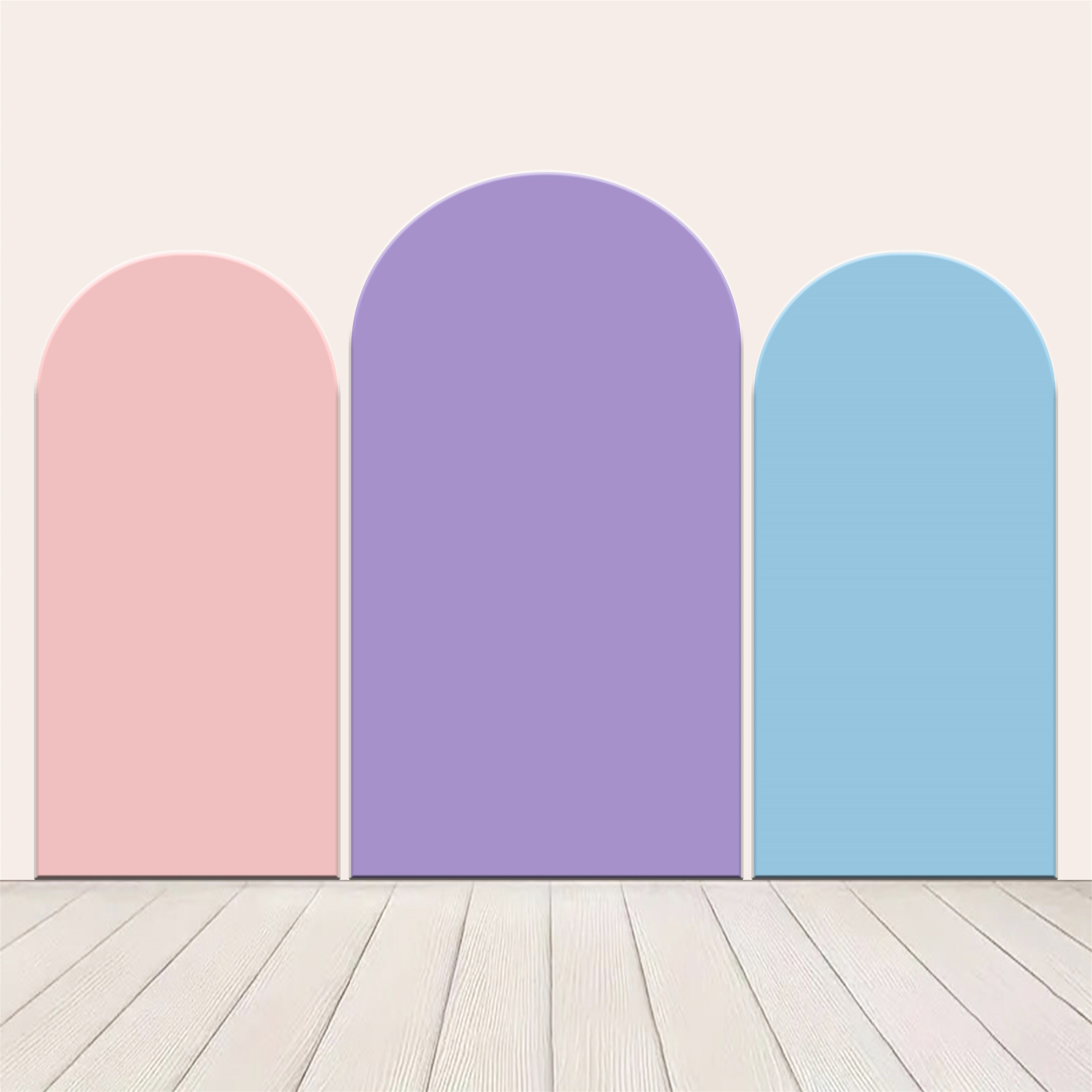 Custom Arch Backdrop Kit Purple Pink Blue Color Backdrops for Party LXX59-352