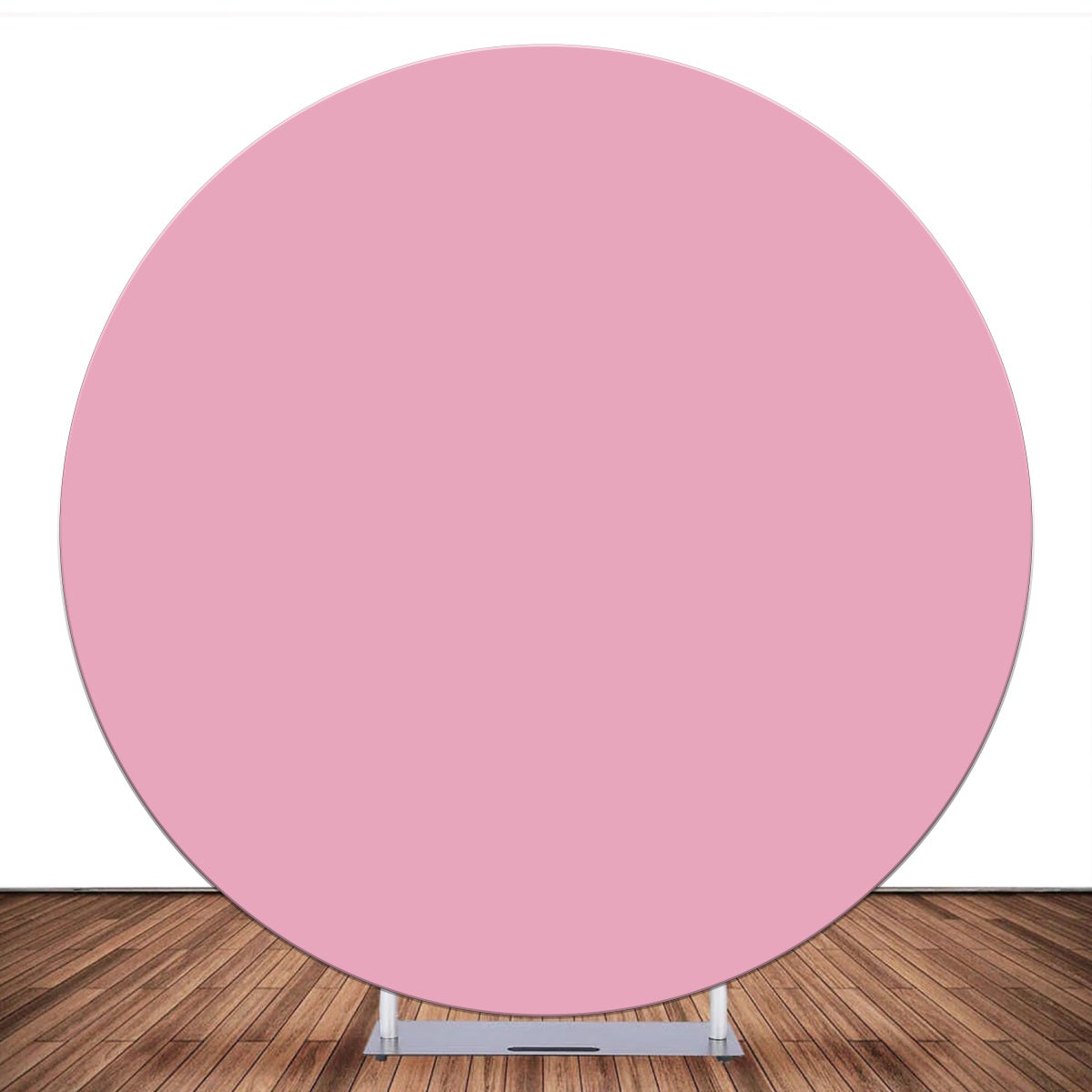 Custom Round Backdrop Cover Fantasy Blush Pink Solid Color Backdrop LXX59-401